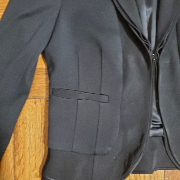 Diane Von Furstenberg DVF Womens Wool Waneta Blazer Black Size 4 Shawl Collar - Picture 3 of 9